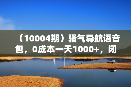 （10004期）骚气导航语音包，0成本一天1000+，闭着眼出单