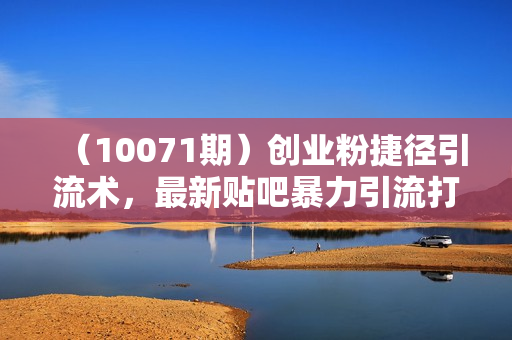 （10071期）创业粉捷径引流术，最新贴吧暴力引流打法，新手也能日变现3000+附赠全