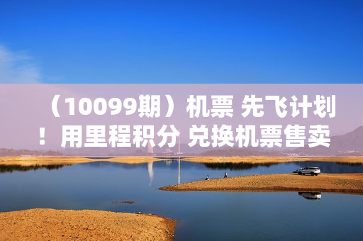 （10099期）机票 先飞计划！用里程积分 兑换机票售卖赚差价 纯手机操作 小白月入5万+