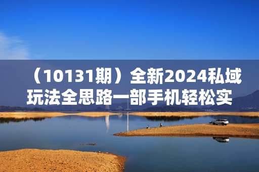 （10131期）全新2024私域玩法全思路一部手机轻松实现财富自由