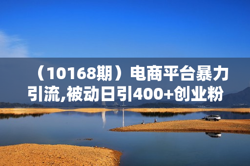 （10168期）电商平台暴力引流,被动日引400+创业粉不发作品，不截流，不发私信