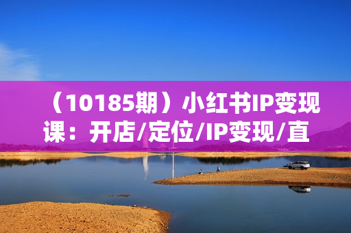 （10185期）小红书IP变现课：开店/定位/IP变现/直播带货/爆款打造/涨价秘诀/等等/29节
