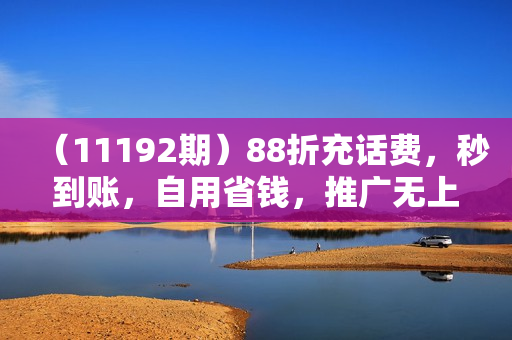 （11192期）88折充话费，秒到账，自用省钱，推广无上限，2024最佳项目，分享日赚千