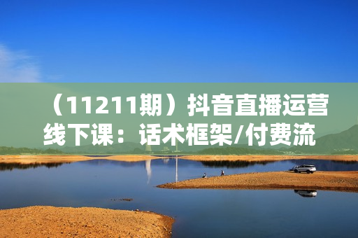（11211期）抖音直播运营线下课：话术框架/付费流量直播间/素材A撞B/等6月新玩法