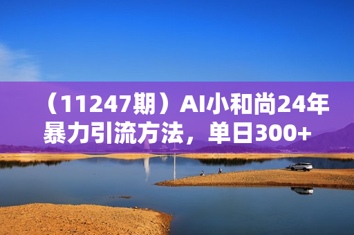 （11247期）AI小和尚24年暴力引流方法，单日300+高质量创业粉，高效引流，一键制作