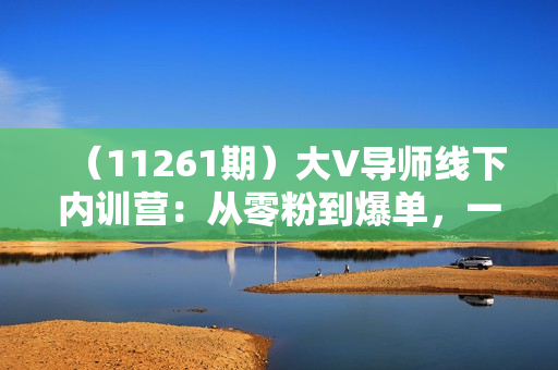 （11261期）大V导师线下内训营：从零粉到爆单，一招搞定百万原创，78节45个小时