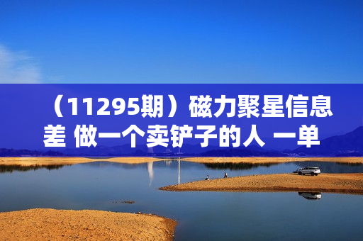 （11295期）磁力聚星信息差 做一个卖铲子的人 一单6.6-9.9不等  每天几分钟 日出百单