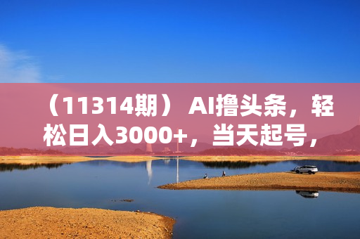 （11314期） AI撸头条，轻松日入3000+，当天起号，第二天见收益。