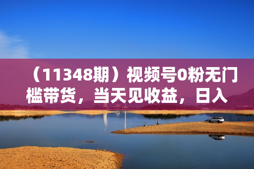 （11348期）视频号0粉无门槛带货，当天见收益，日入1000+