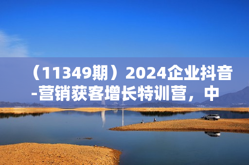 （11349期）2024企业抖音-营销获客增长特训营，中小企业老板必修课（29节课）