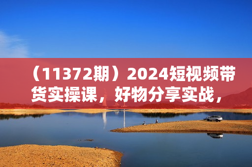 （11372期）2024短视频带货实操课，好物分享实战，小白0基础快速上手，0到1起号