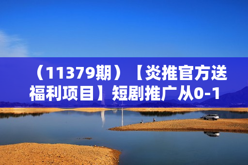 （11379期）【炎推官方送福利项目】短剧推广从0-1实操全过程，新手小白看完也能日