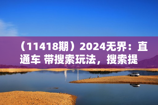 （11418期）2024无界：直通车 带搜索玩法，搜索提升，付费带免费，爆品拉搜索