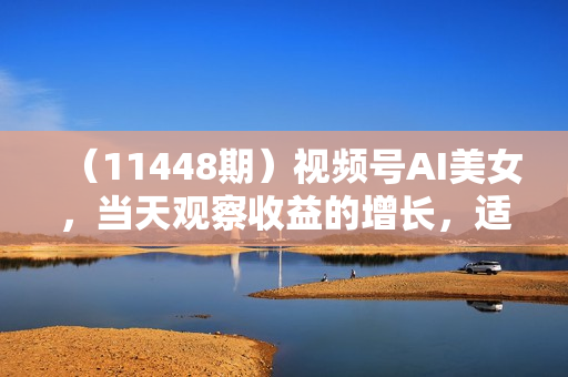 （11448期）视频号AI美女，当天观察收益的增长，适合初学者，无脑操作，轻松实现日