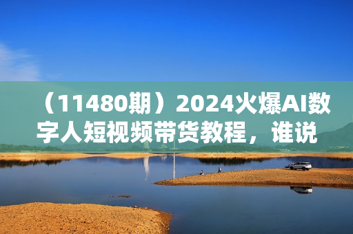 （11480期）2024火爆AI数字人短视频带货教程，谁说好物流量不好？因为你不懂方法