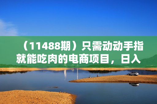 （11488期）只需动动手指就能吃肉的电商项目，日入1000+，创业首选，非常适合新手小白