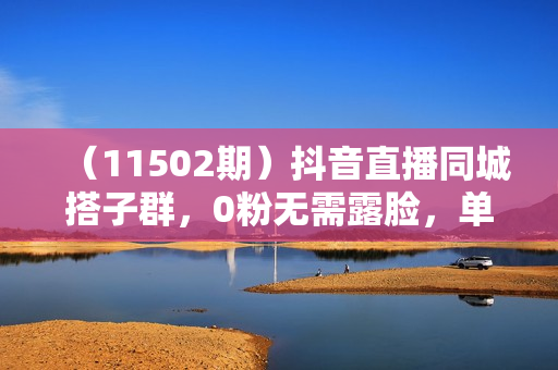 （11502期）抖音直播同城搭子群，0粉无需露脸，单价9.9，一天进群100人