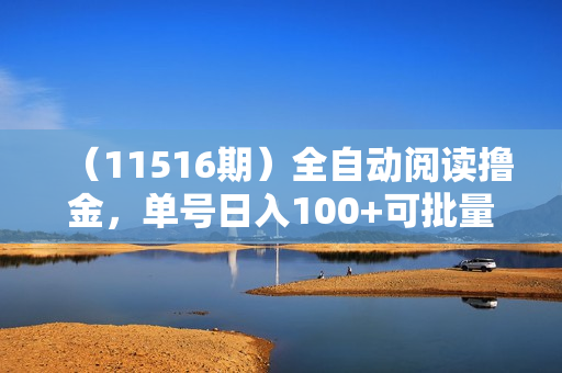 （11516期）全自动阅读撸金，单号日入100+可批量放大，0成本有手就行