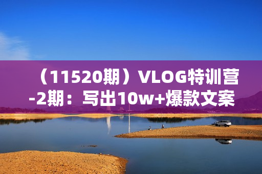 （11520期）VLOG特训营-2期：写出10w+爆款文案，制作爆款视频（19节课）
