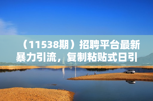 （11538期）招聘平台最新暴力引流，复制粘贴式日引300+粉丝，颠覆以往垃圾玩法，简