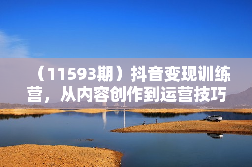 （11593期）抖音变现训练营，从内容创作到运营技巧，助力大家开启精彩的变现之旅-19节