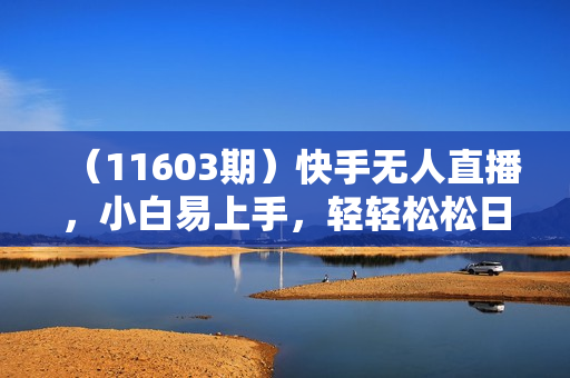 （11603期）快手无人直播，小白易上手，轻轻松松日入2000+