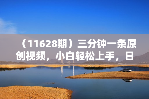 （11628期）三分钟一条原创视频，小白轻松上手，日入1500+