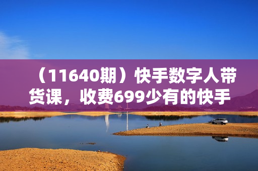 （11640期）快手数字人带货课，收费699少有的快手课，含大量超详细俄罗斯数字人玩法