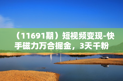 （11691期）短视频变现-快手磁力万合掘金，3天千粉，7天万粉，原创搬运技术，一刀不剪