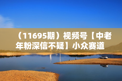 （11695期）视频号【中老年粉深信不疑】小众赛道 100%原创 手把手教学 新号3天收益