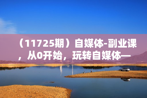 （11725期）自媒体-副业课，从0开始，玩转自媒体——你的副业赚钱指南（58节课）