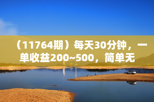 （11764期）每天30分钟，一单收益200~500，简单无脑，可批量放大，每月稳定1万+的