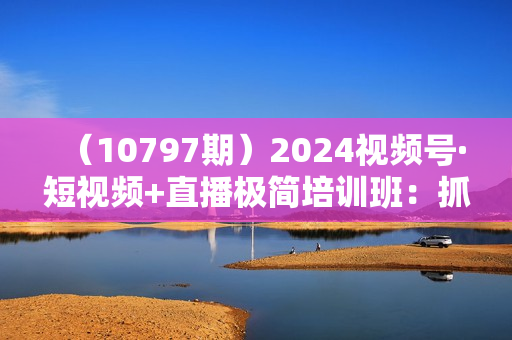 （10797期）2024视频号·短视频+直播极简培训班：抓住视频号风口，流量红利