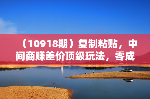 （10918期）复制粘贴，中间商赚差价顶级玩法，零成本，硬通货
