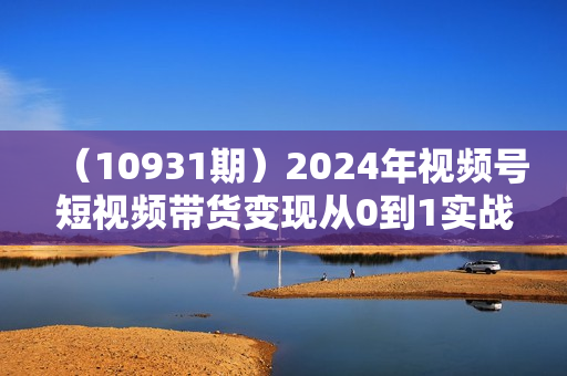（10931期）2024年视频号短视频带货变现从0到1实战私教课（31节视频课）