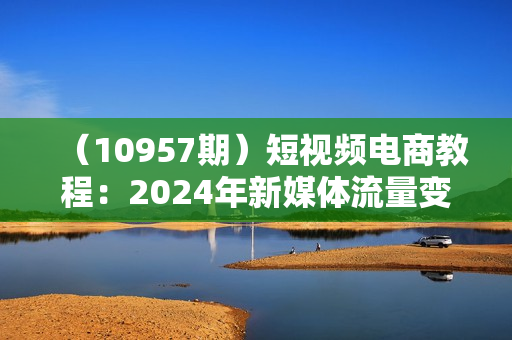 （10957期）短视频电商教程：2024年新媒体流量变现运营笔记（25节课）