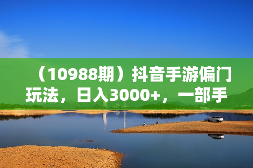 （10988期）抖音手游偏门玩法，日入3000+，一部手机可操作