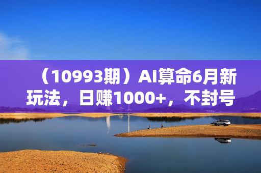 （10993期）AI算命6月新玩法，日赚1000+，不封号，5分钟一条作品，简单好上手，可