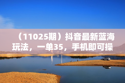 （11025期）抖音最新蓝海玩法，一单35，手机即可操作，日入3500+，不了解一下真是