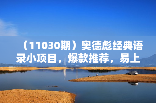 （11030期）奥德彪经典语录小项目，爆款推荐，易上手，收益高