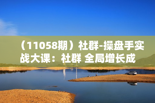 （11058期）社群-操盘手实战大课：社群 全局增长成交实战，小白到大神的进阶之路