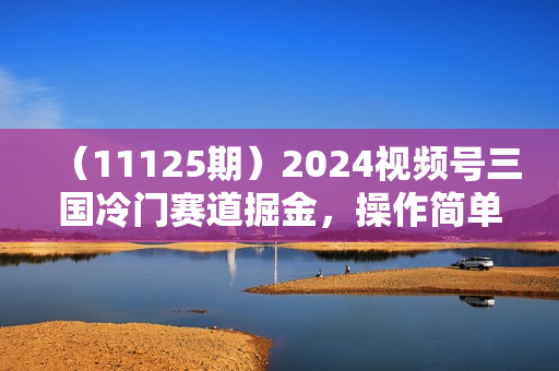 （11125期）2024视频号三国冷门赛道掘金，操作简单轻松上手，小白也能月入1000+