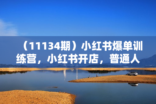 （11134期）小红书爆单训练营，小红书开店，普通人逆袭的红利项目（52节课）