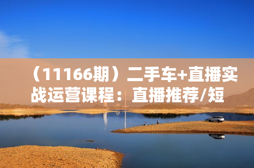 （11166期）二手车+直播实战运营课程：直播推荐/短视频推荐/千川投放/直播全流程