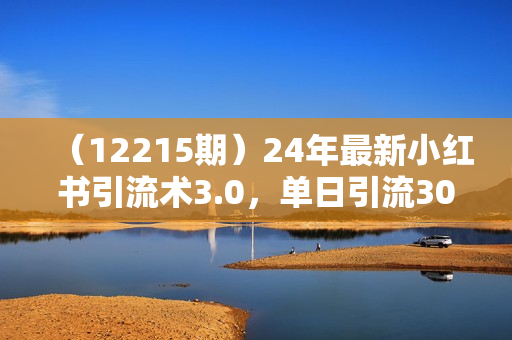 （12215期）24年最新小红书引流术3.0，单日引流300+精准创业粉，简单粗暴，精准高效！
