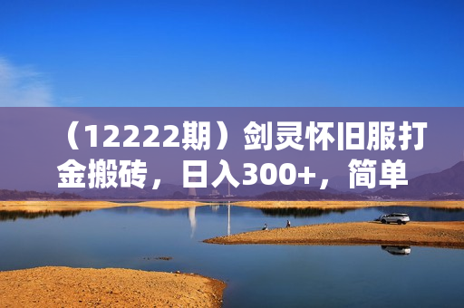 （12222期）剑灵怀旧服打金搬砖，日入300+，简单无脑操作，可矩阵