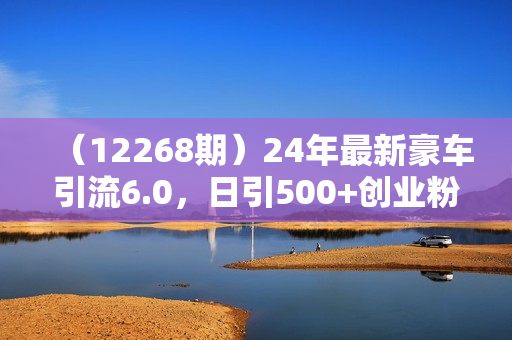 （12268期）24年最新豪车引流6.0，日引500+创业粉，日稳定变现5000+