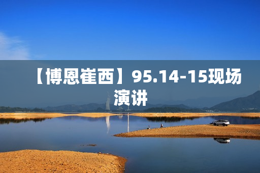 【博恩崔西】95.14-15现场演讲