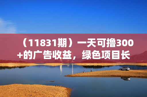 （11831期）一天可撸300+的广告收益，绿色项目长期稳定，上手无难度！