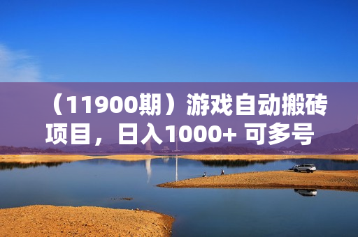 （11900期）游戏自动搬砖项目，日入1000+ 可多号操作